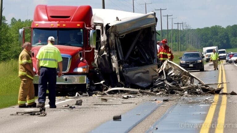 ¿quién es responsable en un accidente de camión?