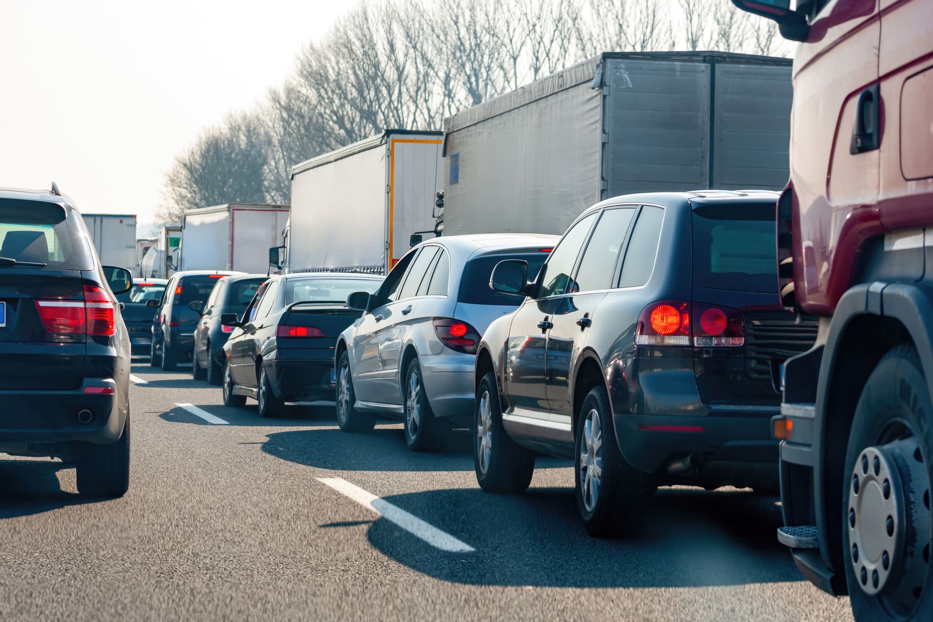 traffic jam on texas roads with the worst drivers