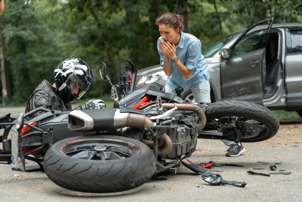 motorcycle car accident